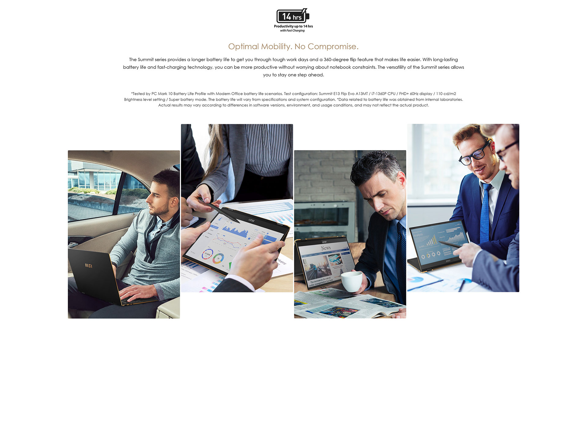 MSI SUMMIT E13 FLIP EVO Professional Laptop